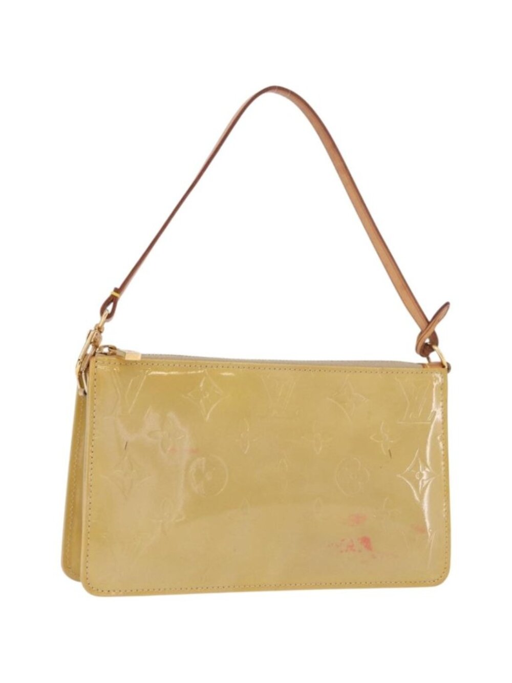 LOUIS VUITTON Monogram Vernis Lexington Pouch Beige M91010